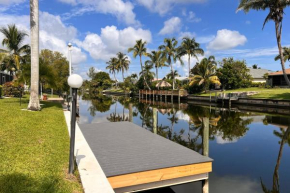 Lanai and Pool Waterfront Cape Coral Home!